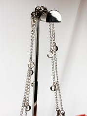 Blugirl Blumarine 2005 Pink Postcard Print Chain Tote