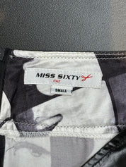 Miss Sixty 2000s Black & White Photo Print Mini Skirt - S