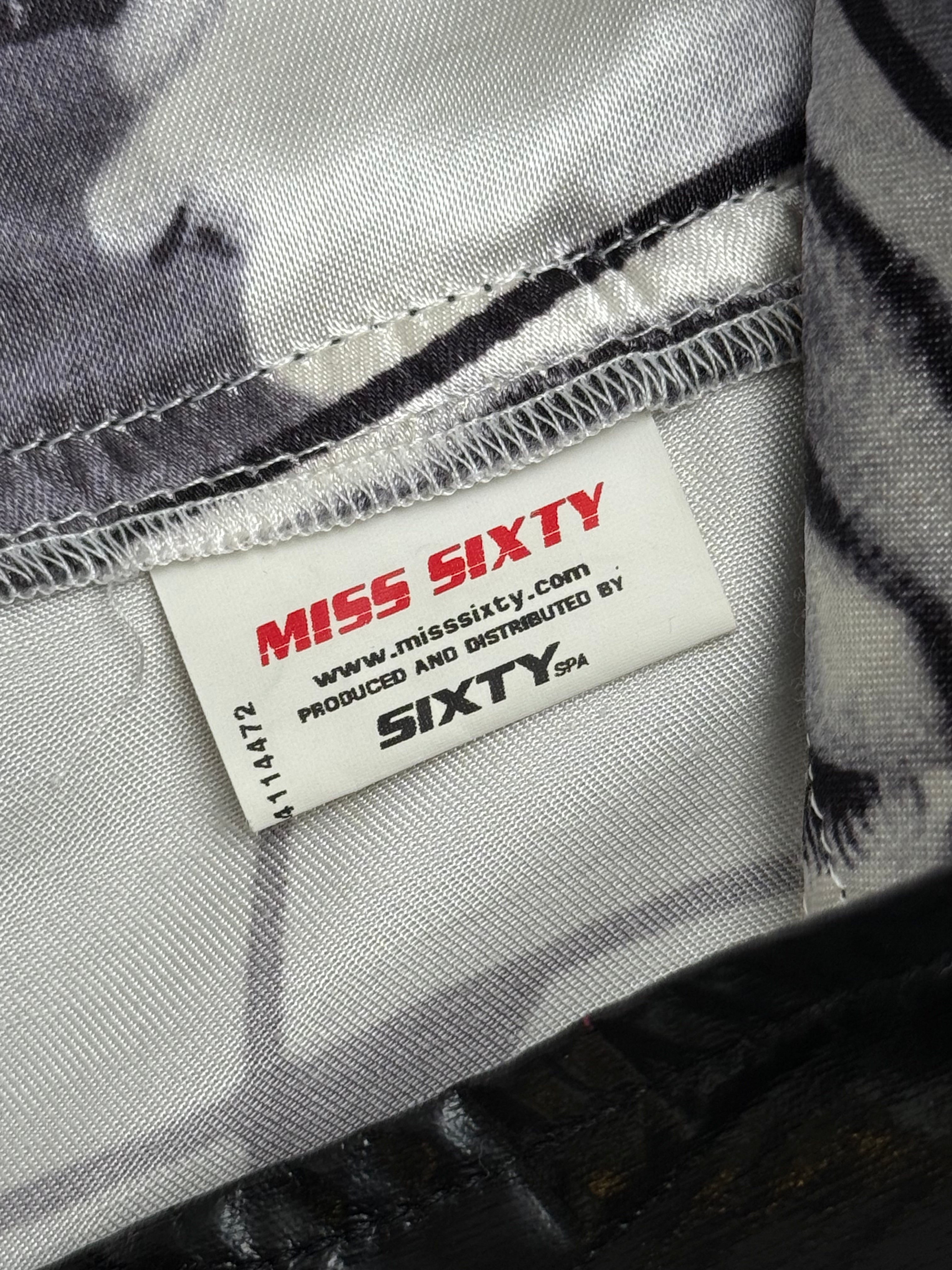 Miss Sixty 2000s Black & White Photo Print Mini Skirt - S