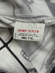 Miss Sixty 2000s Black & White Photo Print Chain Strap Mini Dress - XS-S