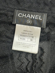 Chanel Cruise 2015 Runway Black Metallic Keffiyeh Lace Jumpsuit with Slip - S