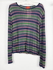 Bazar de Christian Lacroix Multicolor Stripe Knit Top & Skirt Set - S/M