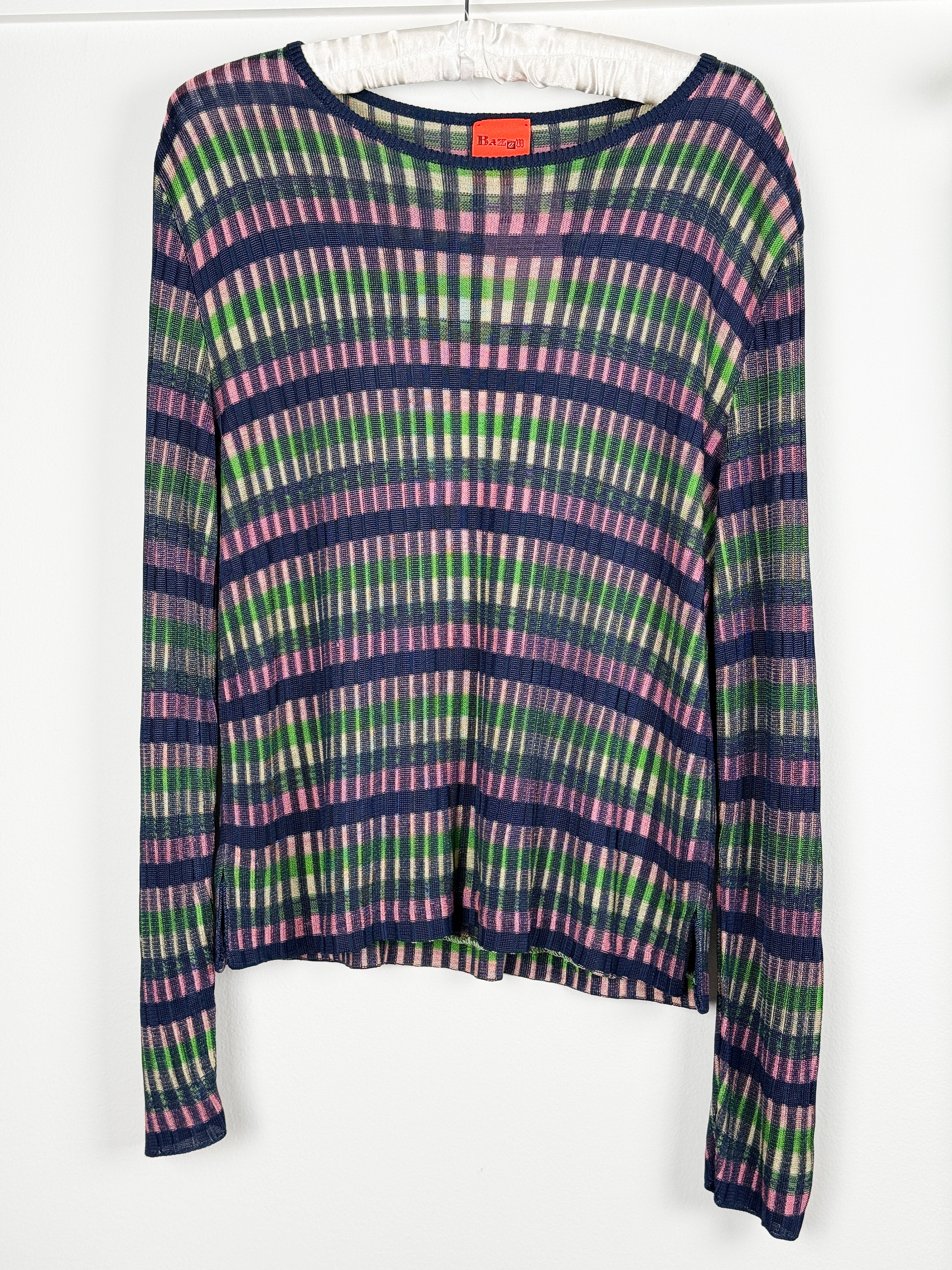 Bazar de Christian Lacroix Multicolor Stripe Knit Top & Skirt Set - S/M