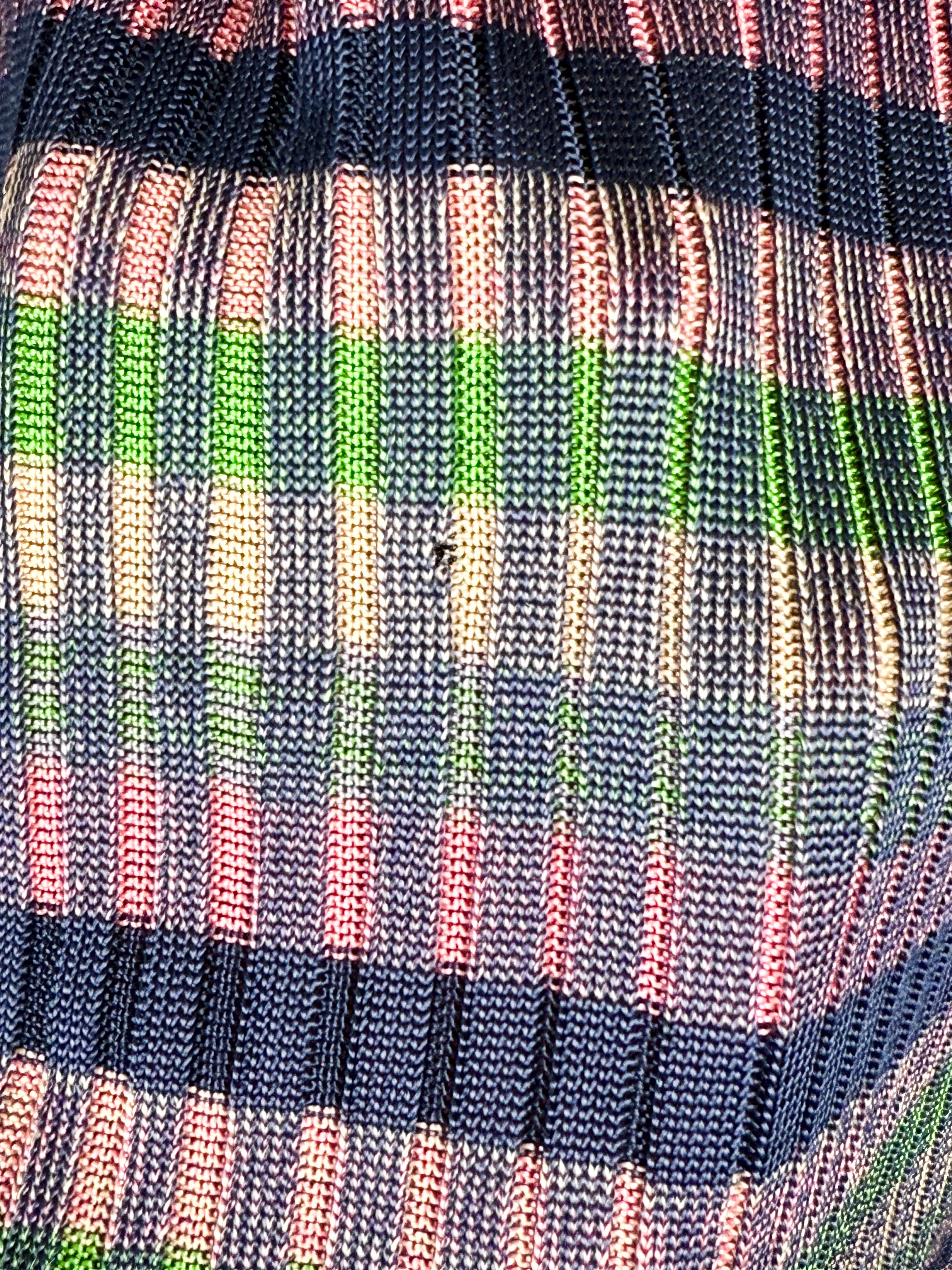 Bazar de Christian Lacroix Multicolor Stripe Knit Top & Skirt Set - S/M
