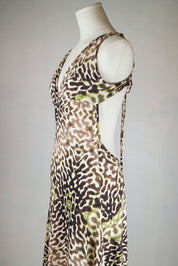 Just Cavalli 2005 Snake Print Backless Dress – M-XL