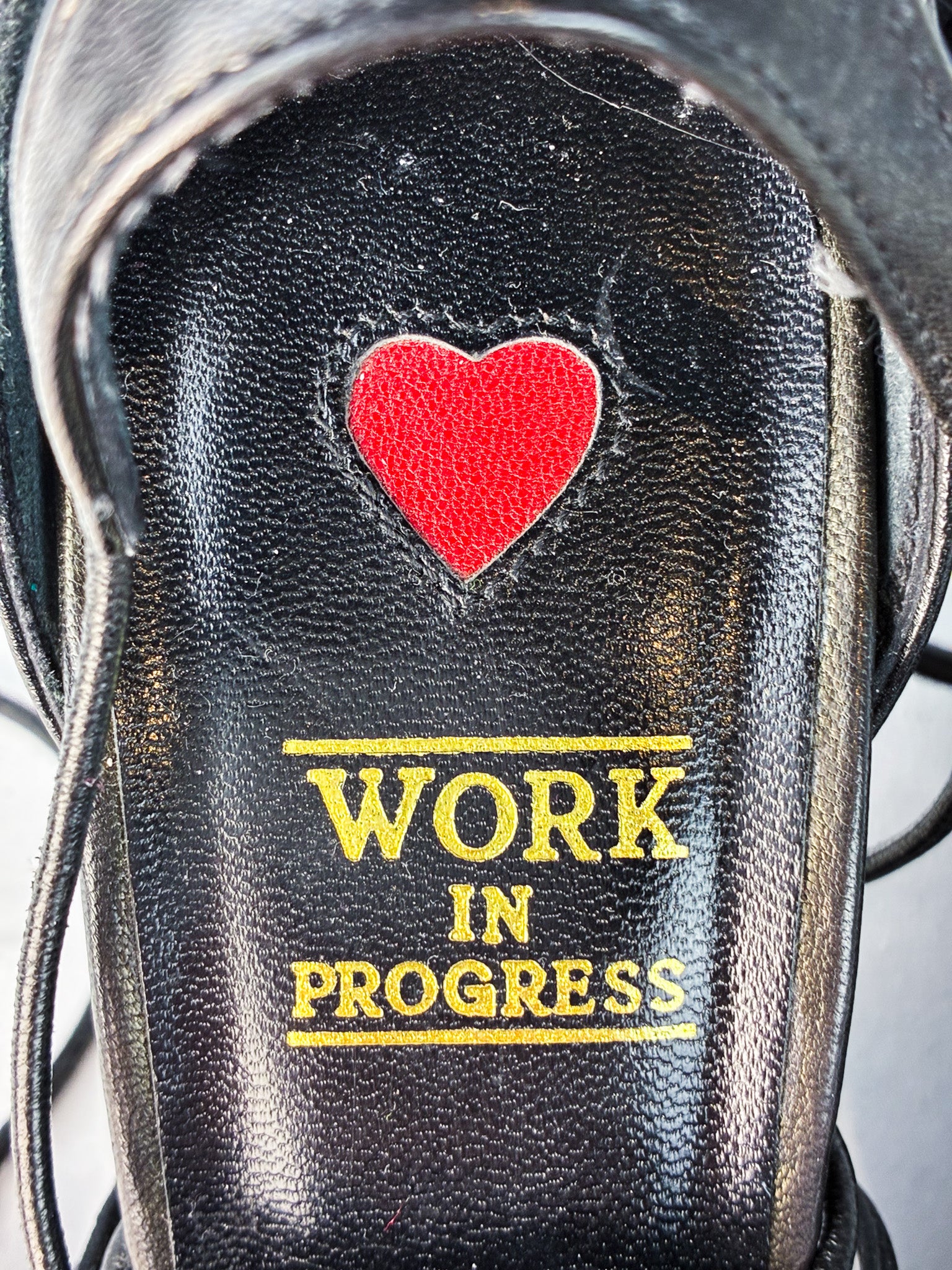 Work in Progress 2000s Black Leather Lace-Up Pointed Toe Heels - EU 36