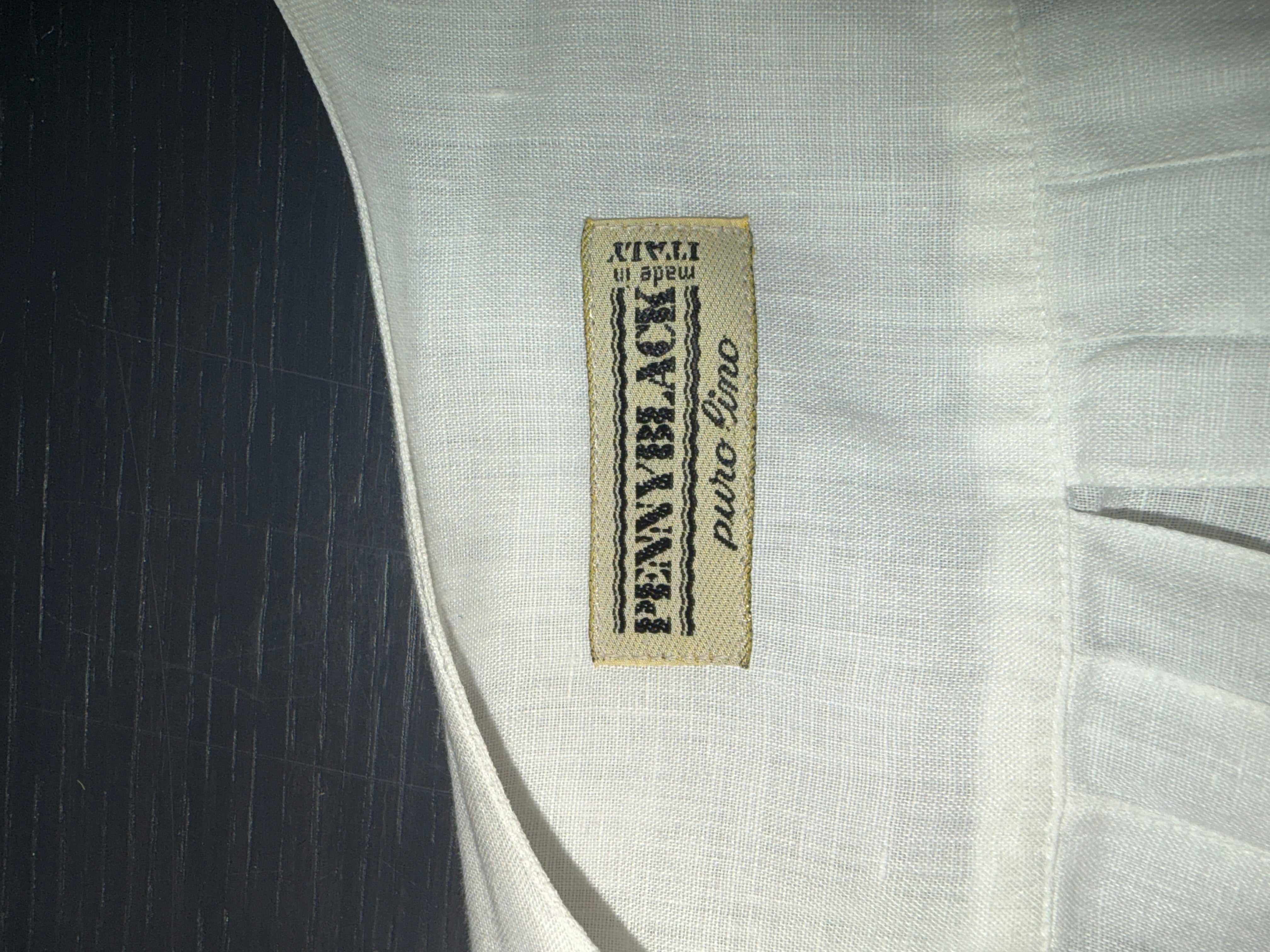 Pennyblack 1990s White Pintucked Linen Wrap Blouse - M