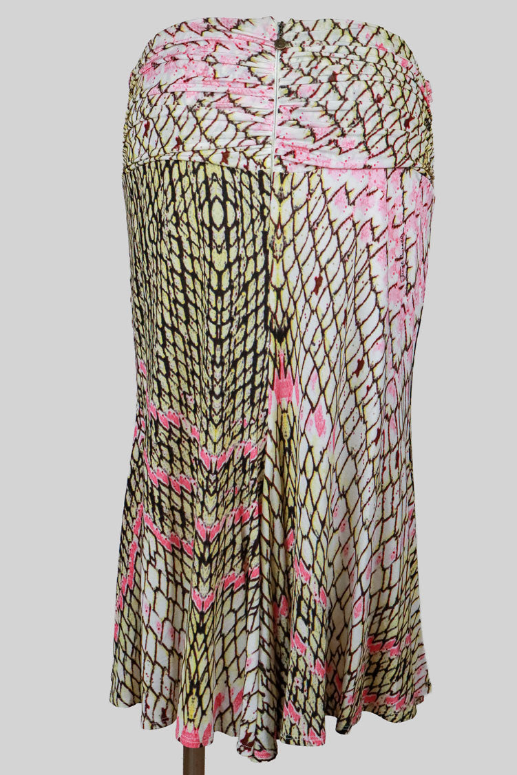 Just Cavalli 2000s Python Pop Jersey Set (Top + Skirt) – M