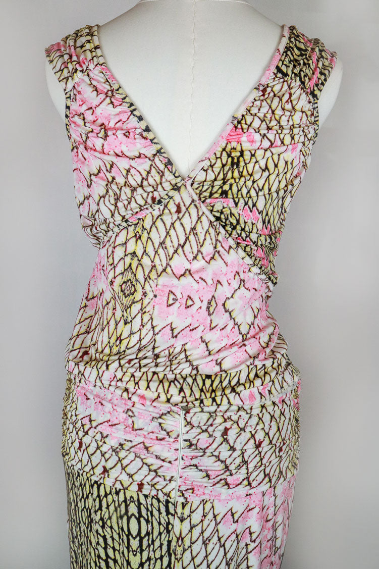Just Cavalli 2000s Python Pop Jersey Set (Top + Skirt) – M