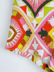 Emilio Pucci Firenze 1960s Kaleidoscope Terry Cloth Hot Shorts - S