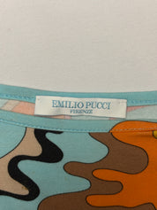 Emilio Pucci 2000s Abstract Swirl Print Long-Sleeve Top - M