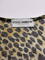 D&G Dolce & Gabbana Underwear 2000s Leopard Print Tank - XS/S