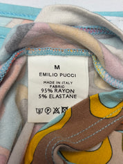 Emilio Pucci 2000s Abstract Swirl Print Long-Sleeve Top - M
