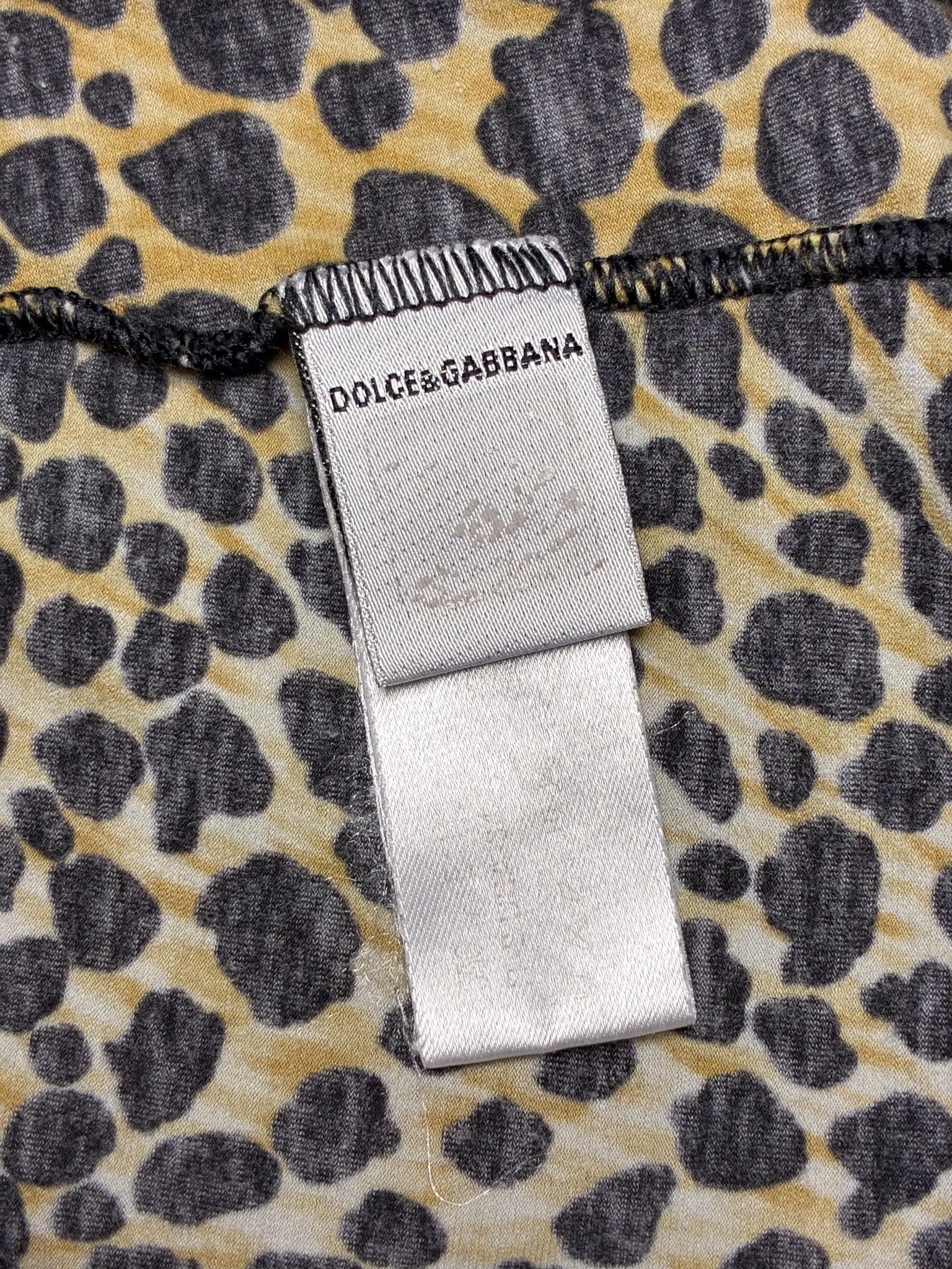 D&G Dolce & Gabbana Underwear 2000s Leopard Print Tank - XS/S
