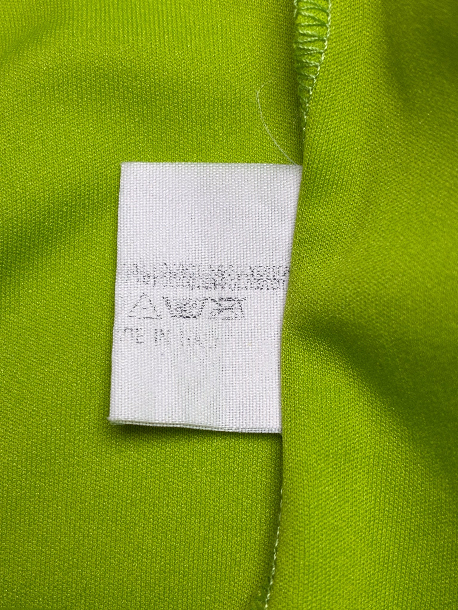 Miss Sixty 2000s Lime Green Logo V-Neck Tee - XS/S