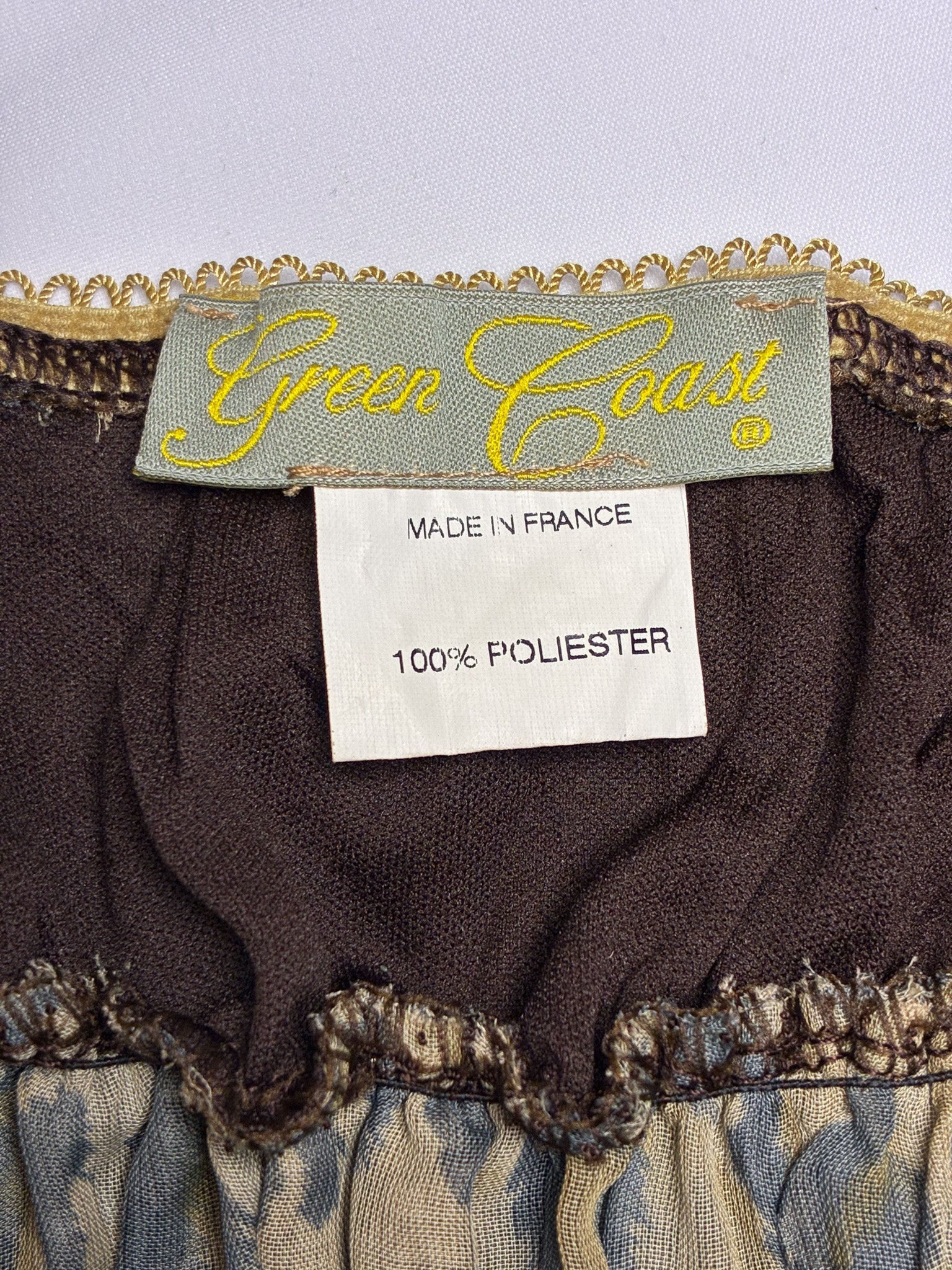 2000s Leopard Print Tiered Ruffle Cami - S