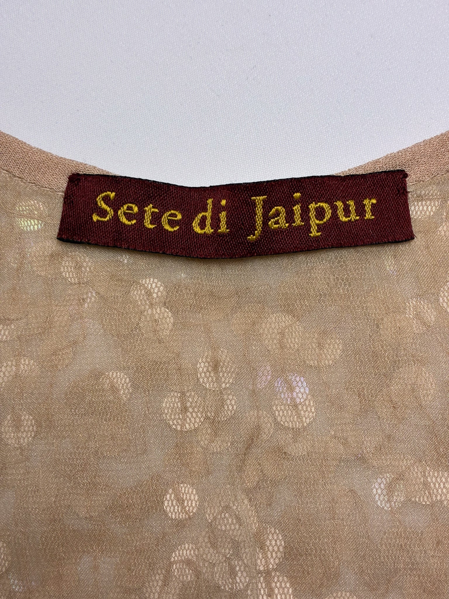 Sete di Jaipur 2000s Champagne Iridescent Sequin Tank - XXS/XS