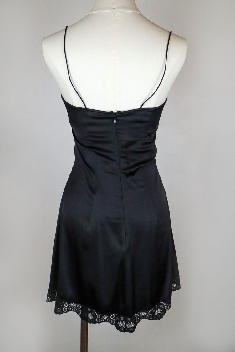 Dolce & Gabbana 2004 Silk Leopard & Lace Dress with Slip – XS