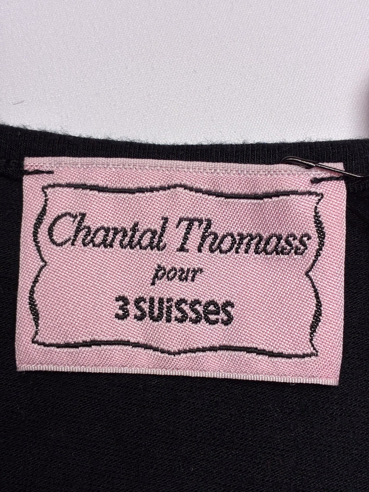 Chantal Thomass 2000s Black Sequin Ribbon Tank Top - S/M