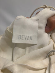 BEVZA Ivory Silk Pleated Cup Camisole - XS/S