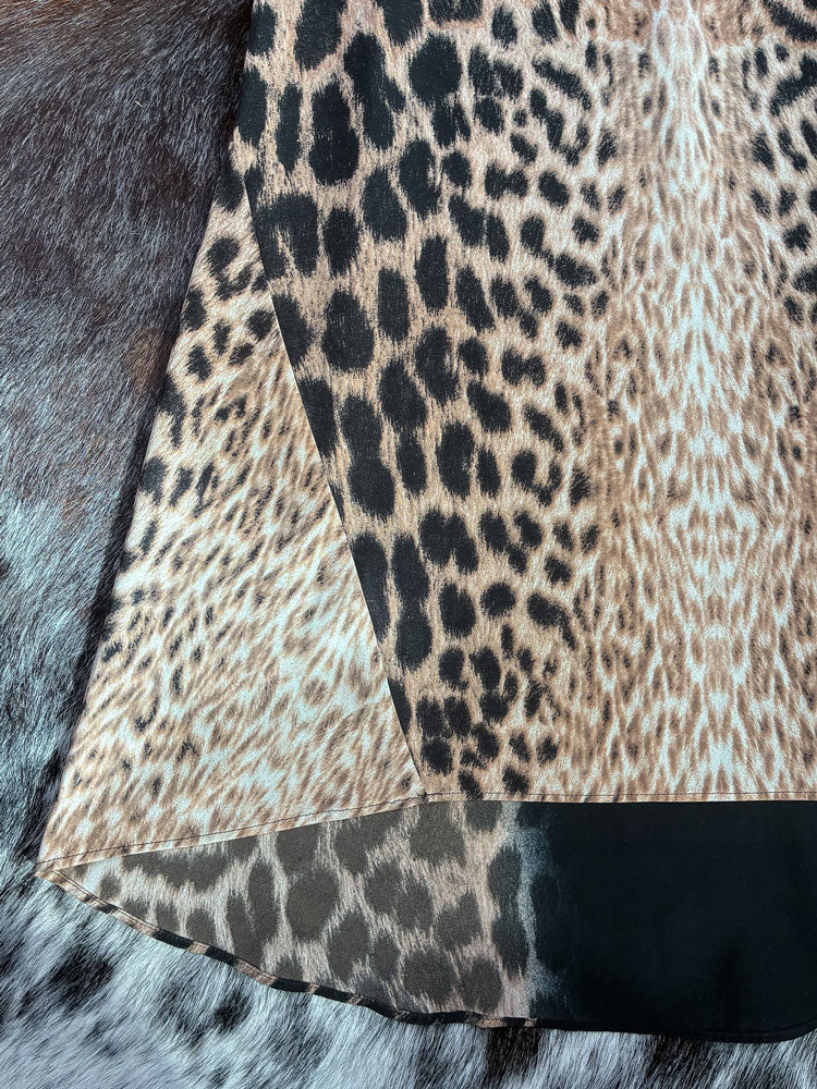 Just Cavalli Classic 2000s Leopard Print Slip Dress