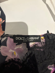 Dolce & Gabbana 2000s Orchid Floral Silk Lace Camisole - S/M