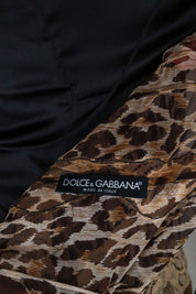 Dolce & Gabbana 2004 Silk Leopard & Lace Dress with Slip – XS