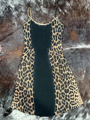 Just Cavalli Classic 2000s Leopard Print Slip Dress