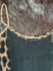 Just Cavalli Classic 2000s Leopard Print Slip Dress