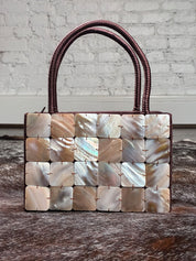 Vintage Mother of Pearl Mosaic Handbag