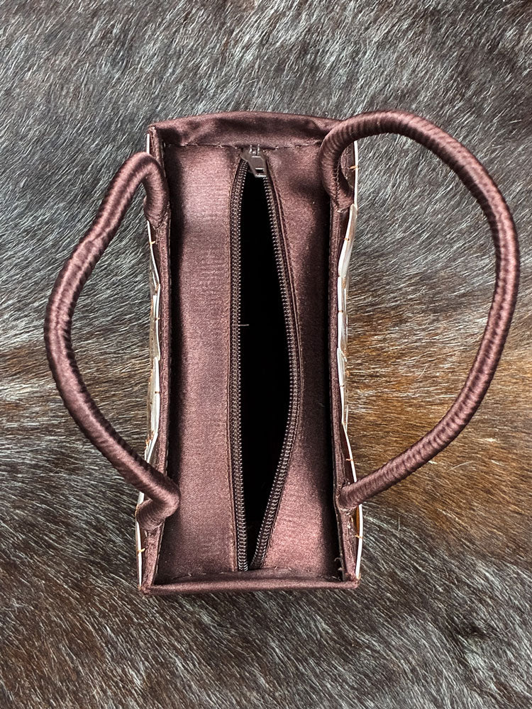 Vintage Mother of Pearl Mosaic Handbag