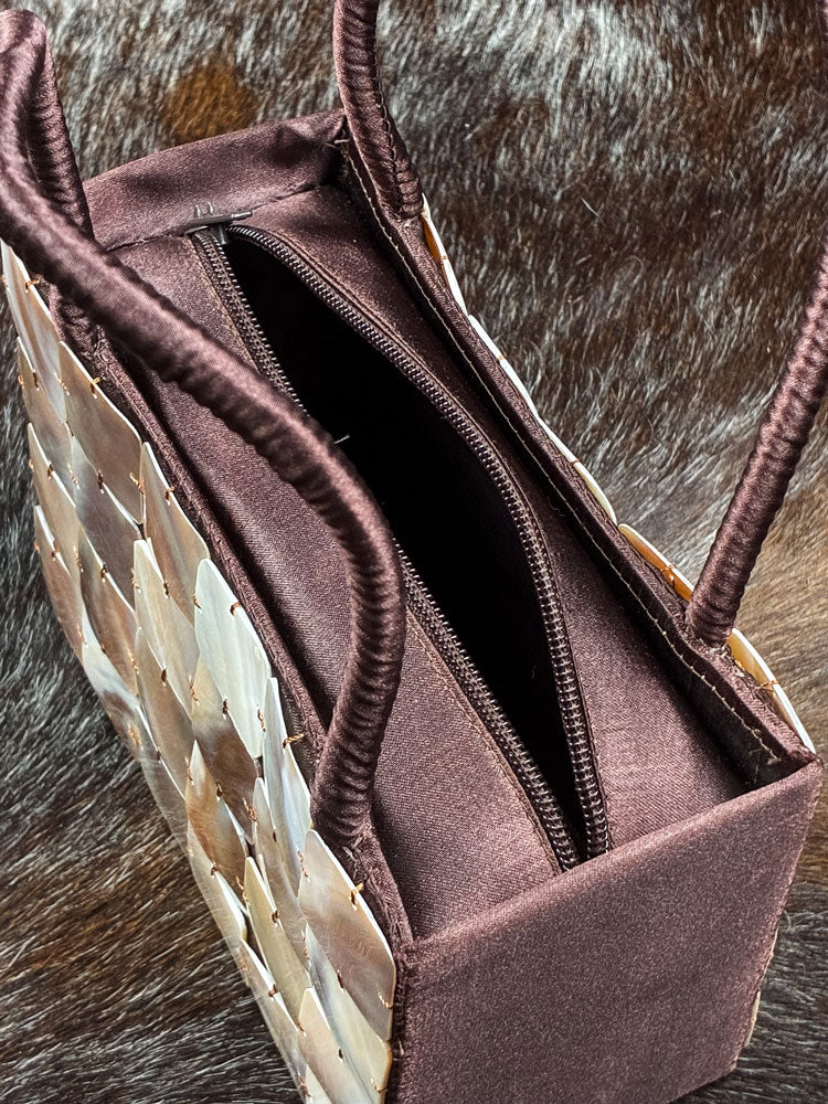 Vintage Mother of Pearl Mosaic Handbag