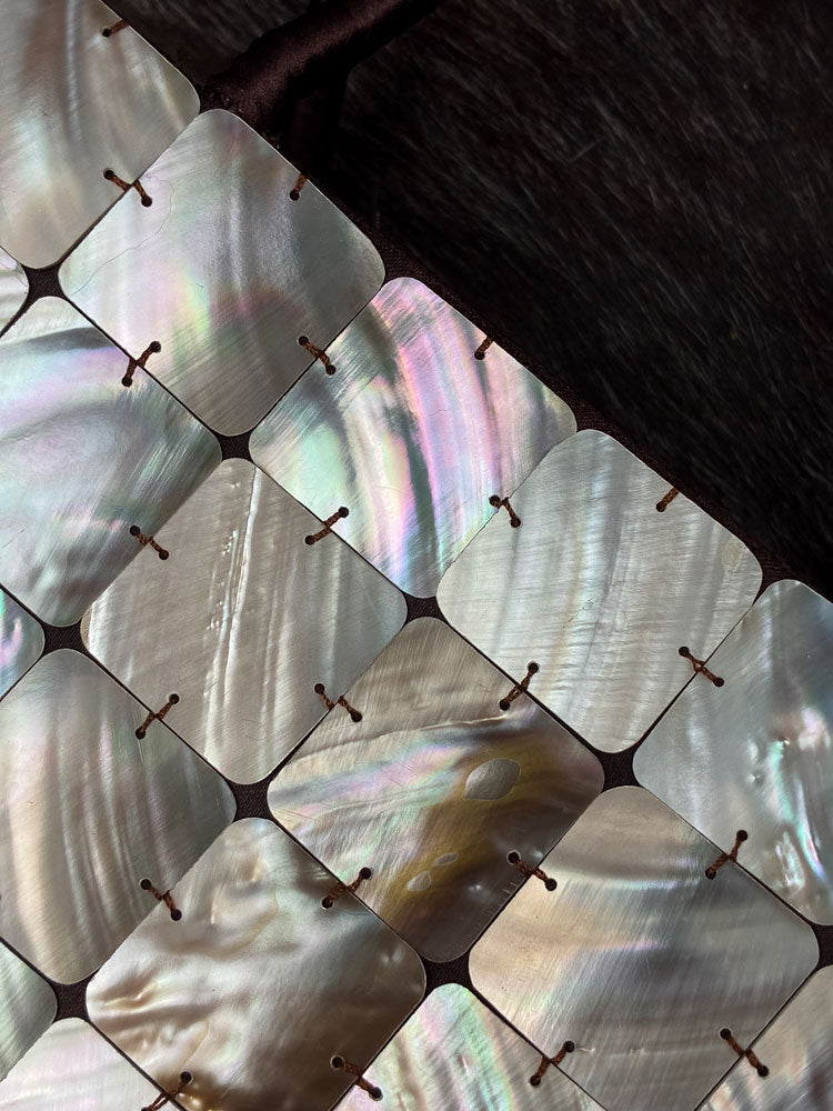 Vintage Mother of Pearl Mosaic Handbag