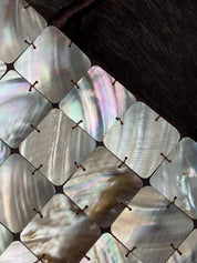 Vintage Mother of Pearl Mosaic Handbag