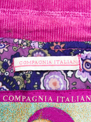 Compagnia Italiana 2000s Pink Corduroy Corset Lace-Up Jacket - XS/S