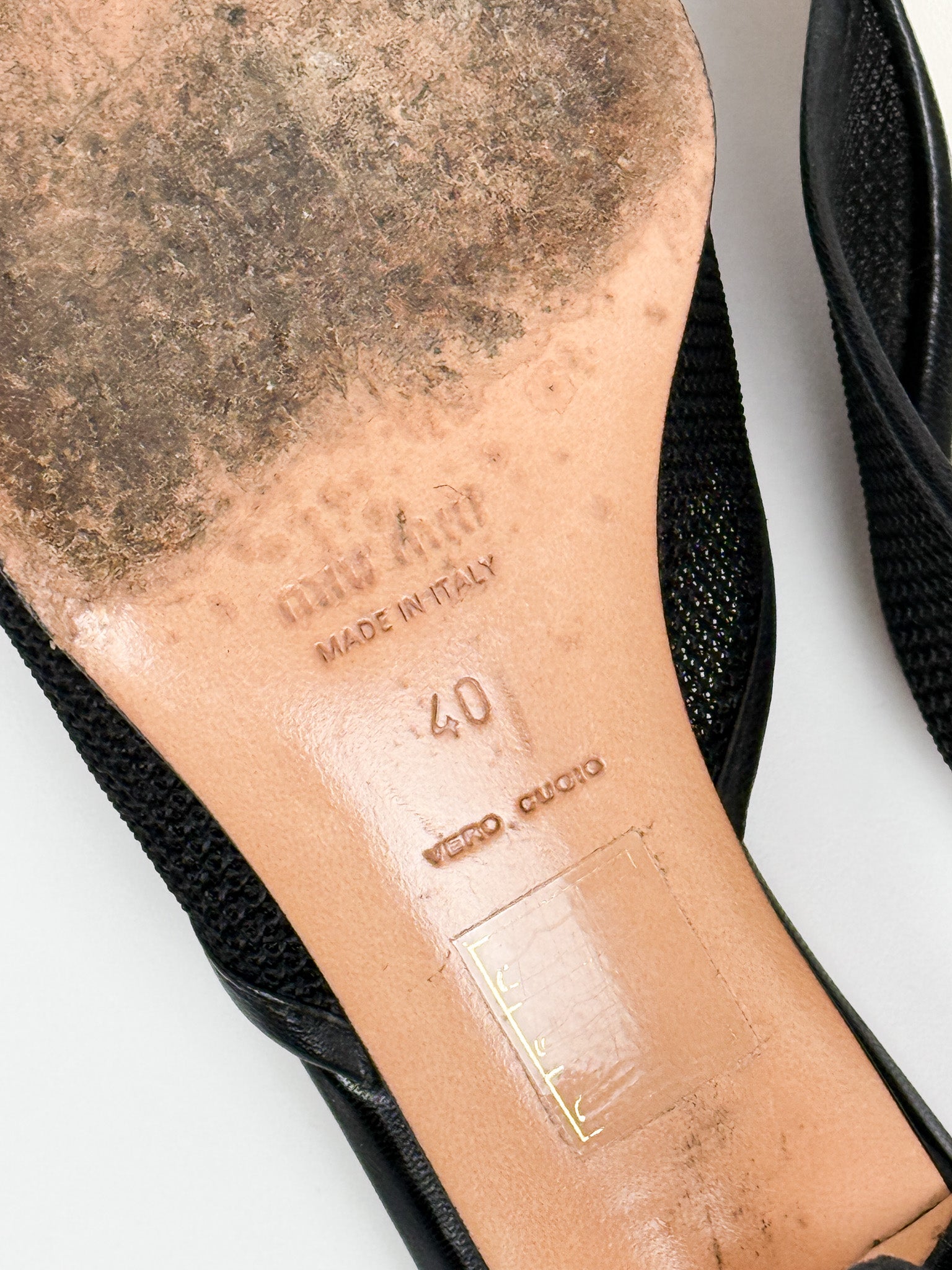 Miu Miu 2000s Black Mesh Leather Flower Appliqué Grosgrain Kitten Heel Mules - EU 40