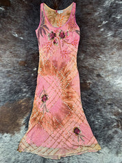 Aftershock 1990s Hand-Beaded Silk Maxi Dress