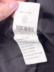 Camaieu 2000s Charcoal Faux Suede Ruffle-Trim Jacket - M