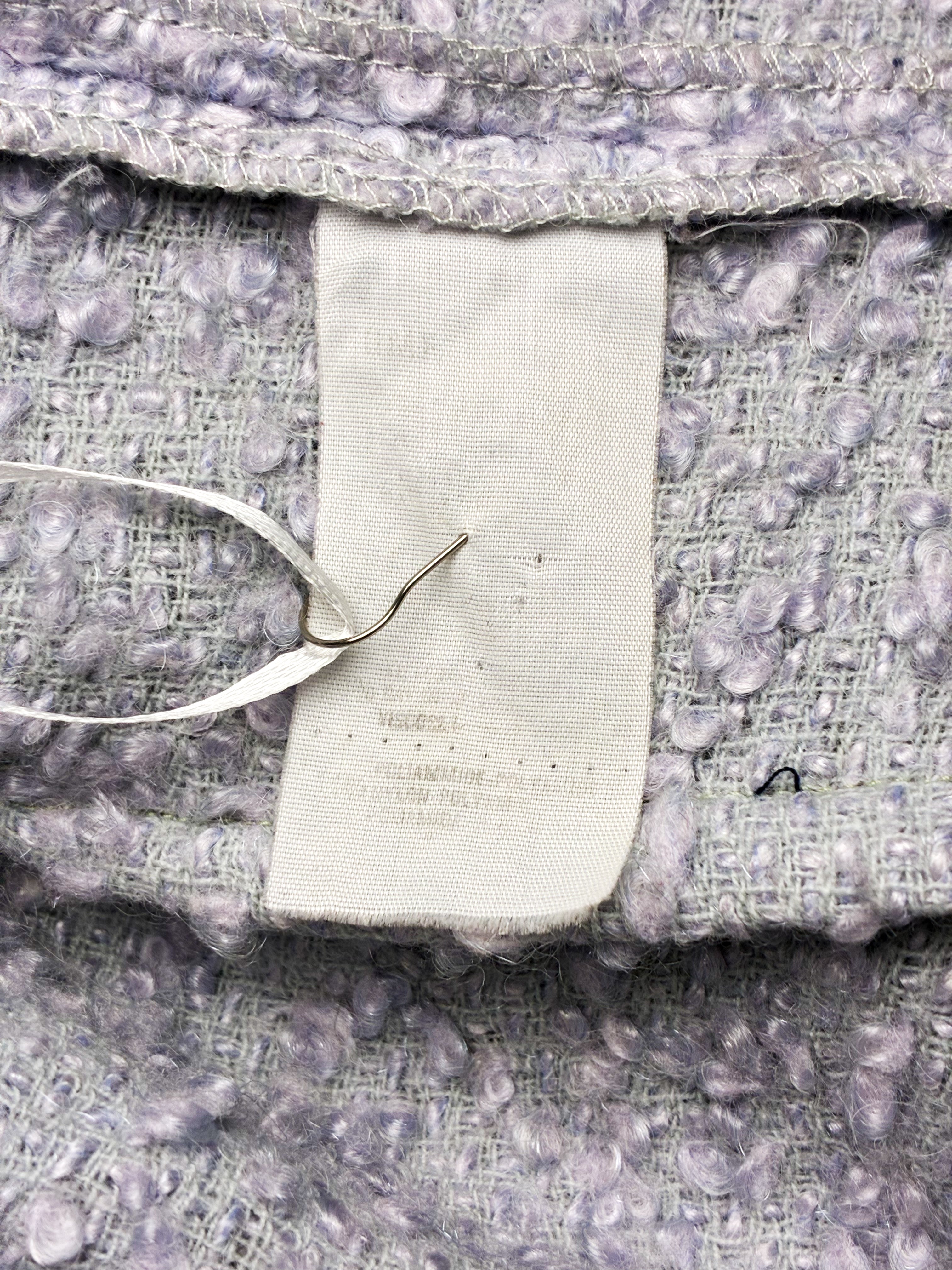 Gianfranco Ferré 1990s Pale Blue Boucle Tweed Blazer & Skirt Set - S