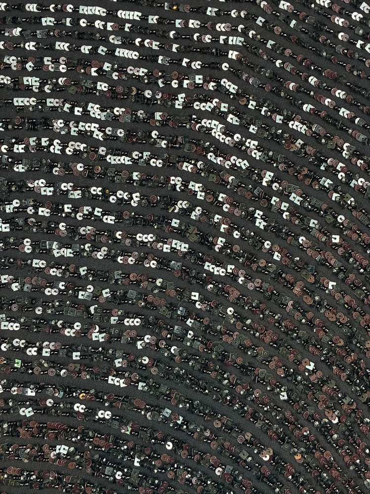 AllSaints Black Sequin Dress