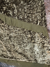 Vintage 1990s Olive Velvet Patch Dress