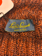 Luisa Spagnoli 2000s Burgundy Mohair Cable Knit Turtleneck Tank - XS-M