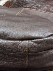 Biba Barcelona 2000s Brown Leather Crescent Crossbody Bag