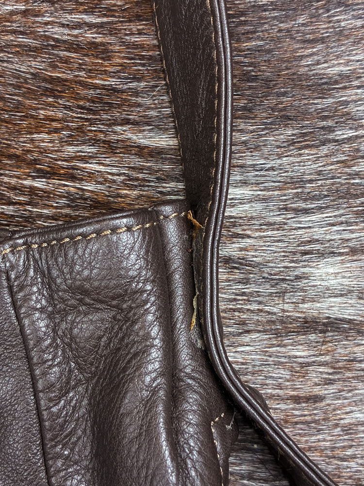 Biba Barcelona 2000s Brown Leather Crescent Crossbody Bag