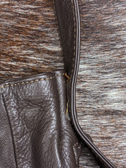 Biba Barcelona 2000s Brown Leather Crescent Crossbody Bag