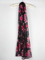 Luisa Spagnoli 2000s Black Floral Beaded Maxi Dress - S