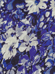 Jean Paul Gaultier Soleil 2000s Blue Floral Mesh Top