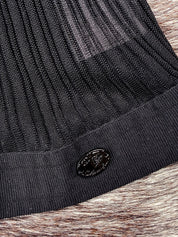 Chanel 2006 Cruise Ribbed Viscose Camisole with Satin Bow