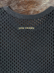 JPG Jeans 1990s Black Mesh Fishnet Top