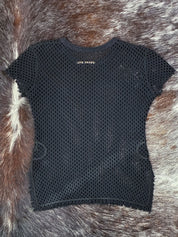 JPG Jeans 1990s Black Mesh Fishnet Top